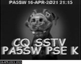 SSTV mode B/W8